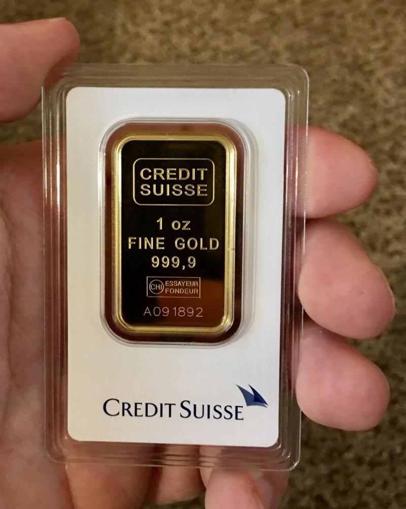 Gold Bar 50g 25g CREDIT SUISSE Gold Bar / Nuggets