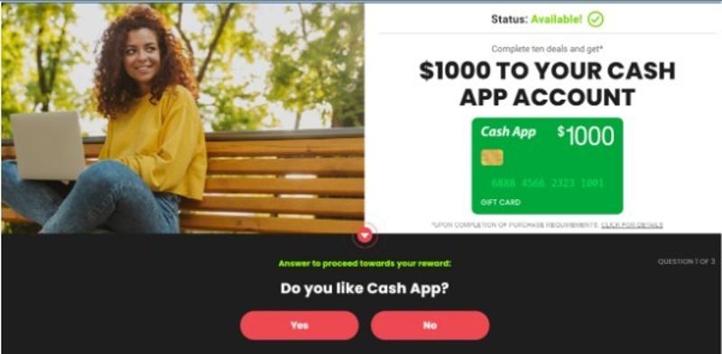 GET AN $1000 SEND TO YOUR CASH