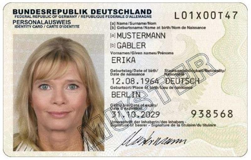 GERMAN ID CARD ONLINE