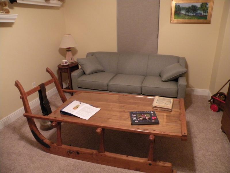 HAND-MADE SWISS SLED TABLE