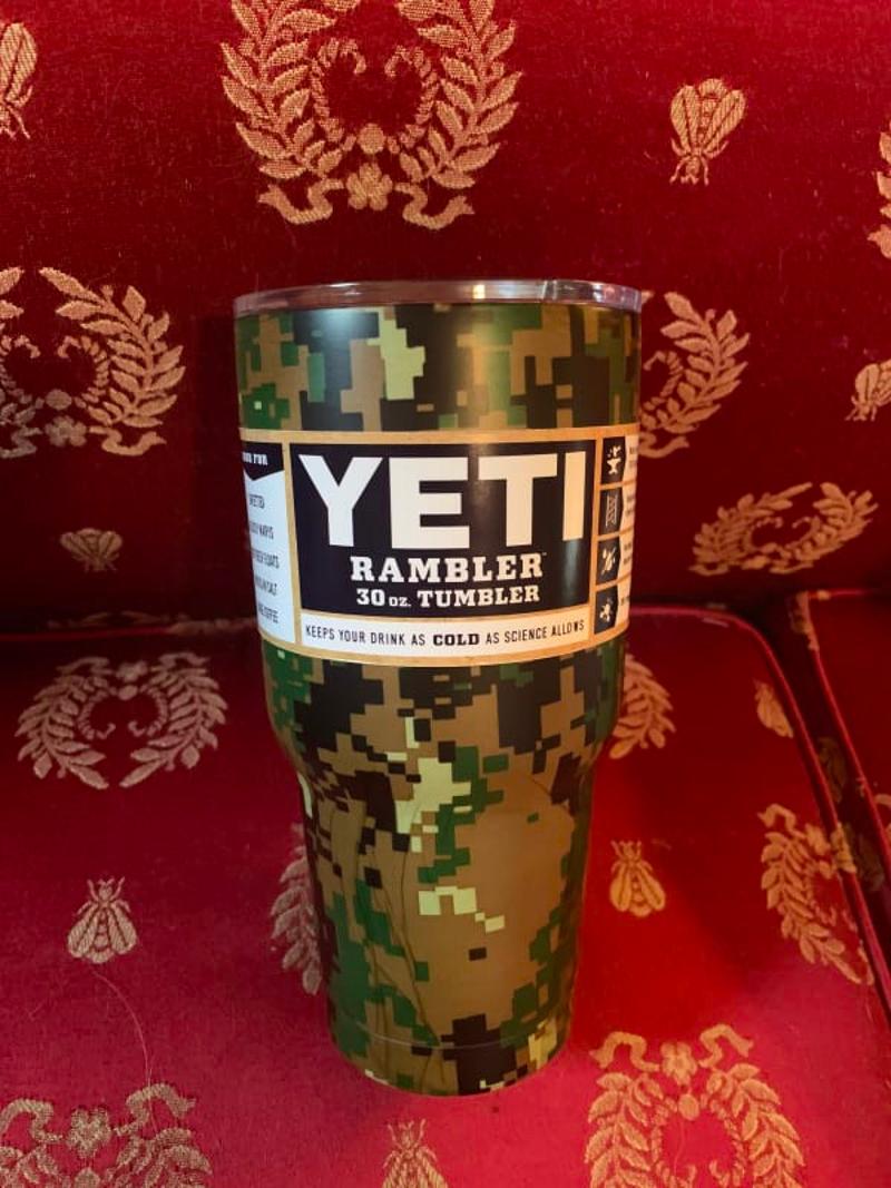 We offer custom Yeti cups in a variety of designs and colors!