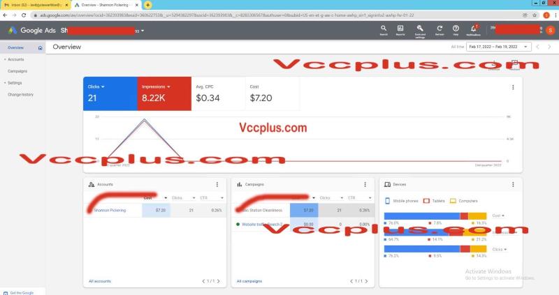Buy Best Google Ads Account with $350 Spendable Limit ,USA