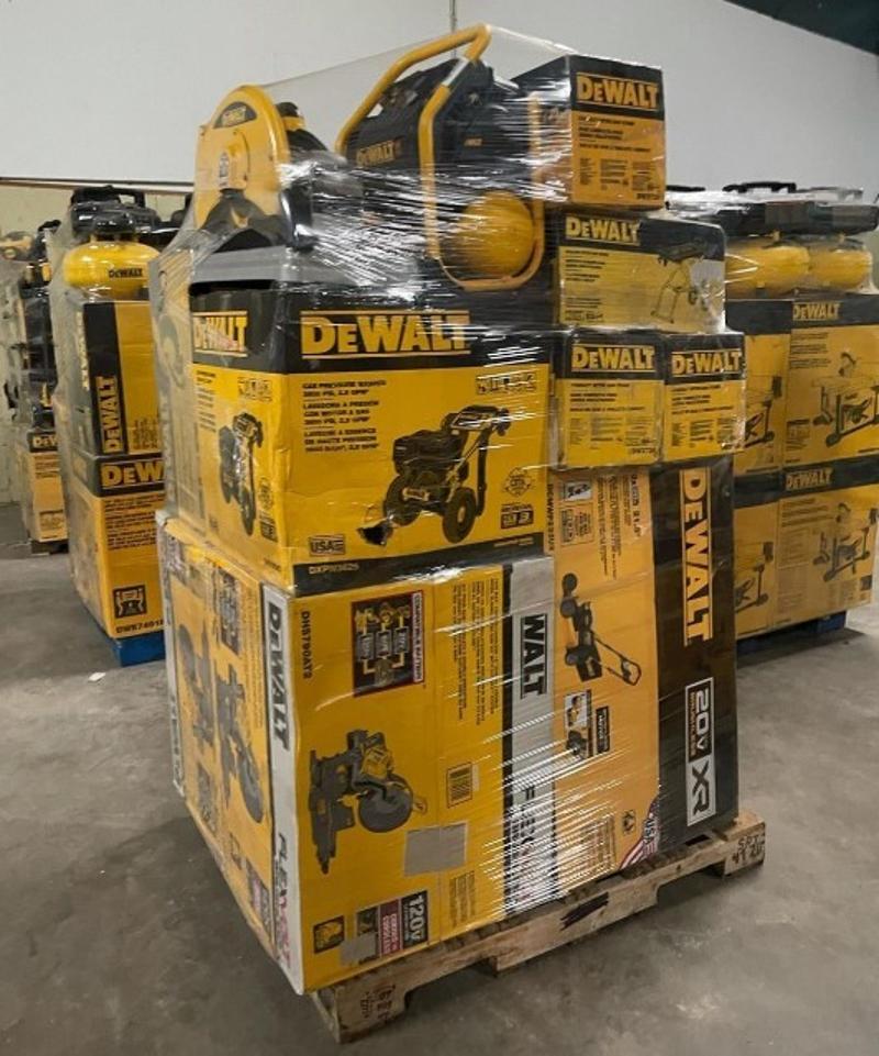 Buy Returned DeWalt Tools Pallets