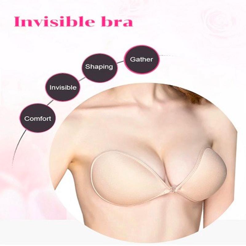 Sexy Sujetador Women's bra Invisible Push Up Bra Self-Adhesive Silicone Natural