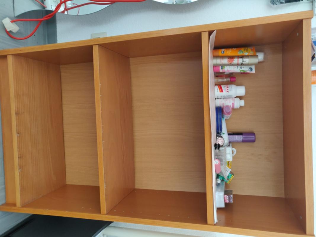 Cupboard and shelf